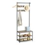 VASAGLE Coat Rack with Shoe Storage and Bench, Hall Tree