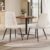 VASAGLE Dining Chairs Set of 2 Cream White