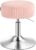 VASAGLE Dressing Table Stool, Height Adjustable Makeup Vanity Stool, 360 Swivel, Short Pile Plush Fabric Upholstery, Thick Cushion, for Bedroom, Kitchen, Dining Room, Island, Pink LJB128S101