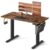 VASAGLE Electric Standing Desk, Height Adjustable Desk, 60 x 120 x (72-120) cm, 4 Memory Heights, Storage Pocket – w/Voucher
