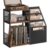 VASAGLE Record Player Stand, 3-Tier Side Table, Vinyl Record Storage up to 140 Albums