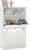 VASAGLE Shoe Cabinet with 2 Flaps, Shoe Rack with an Open Shelf, Particleboard, Easy to Clean, 60 x 24 x 102 cm, White CUSTOS Collection LBC040W01V1