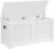 VASAGLE Storage Chest, Storage Bench, Blanket Box with 2 Safety Hinges, Shoe Bench, Modern Style, 40 x 100 x 46 cm, for Hallway, Bedroom, Living Room, Matte White LSB061T10