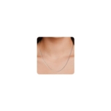 VEEDOFA 925 Sterling Silver Box Chain for Women