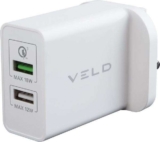 VELD VH48DW Super-Fast Dual USB Wall Charge 48watt (free C&C)