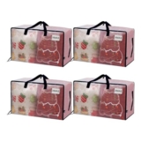 VENO 4-Pack Clear Extra-Large Moving Bags & Storage Totes