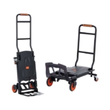 VEVOR 2-in-1 Aluminum Hand Truck – 300 lbs Capacity Convertible Platform Cart and Dolly