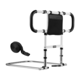 VEVOR Foldable Bed Rail for Elderly, Adjustable PU Handrail