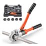 VEVOR Hydraulic Pipe Crimp Tool with V12V28 Jaws and Case