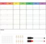 VEYLIN Large Undated Wall Calendar, Monthly Planner Giant Laminated Poster 11.5 cm x 8.9 cm Note Space, Reusable Design 85 65CM