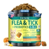 VICSOM Cat Flea & Tick Probiotic Chews, 500 Count – £11.33 S&S Voucher