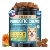 VICSOM Probiotics for Dogs, 200 Soft Chews – £8.49 S&S Voucher