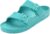 VICT POPU Womens Sandals Open Toe Adjustable Double Buckle Strap Waterproof EVA Footbed Arch Support Mules Slides