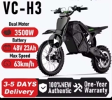 VIPCOO H3 Electric Dirt Bike 3500W 48V Hydraulic Brake E-mountain Bicycle