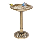 VIVOHOME Bird Bath Garden Polyresin Copper 715050cm