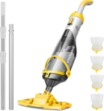 VIVOHOME Cordless Pool Vacuum Cleaner with 70LPM Strong Suction Includes Aluminum Pole, Rechargeable Batteries and 4 Filter Bags for Hot Tub, Inflatable Spas and Pools