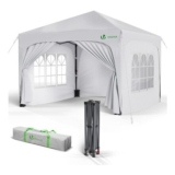 VOUNOT 3m X 3m Pop up Waterproof Gazebo with Sides