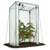 VOUNOT Garden Greenhouse Tomato Grow House with Roll-up Zipper Door, Reinforced 135g/m² PE Cover