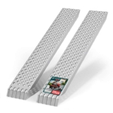 VOUNOT Loading Ramps, 2 Steel Ramps Heavy Duty for Van, Lawnmower, ATV, Quad Motorcycle, 400 kg Max Loading