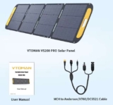 VTOMAN 48V 220W / 200W High Efficiency Solar Panel Kit with code. Sold by VTOMAN Power Station Store