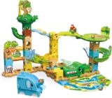 VTech Marble Rush Safari Slides, Construction Set for Kids, 58 Building Pieces & 6 Marbles, Includes 3 Animal Friends, Suitable for Ages 3, 4, 5 Years, English Version