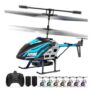 VZO RC Helicopter for Kids, Beginners, 26-Min Flight, 2 Batteries