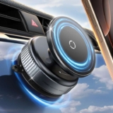 Vacuum Magnetic Car Phone Holder (360 Rotatable Suction Cup Mount for Windshield/Dashboard). Sold & dispatched by Haul Global