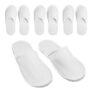 Vaguelly Disposable Guest Slippers, 4 Pairs, Non-Slip Indoor Spa Footwear