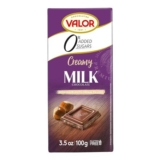 Valor 0% Added Sugar Milk Chocolate with Hazelnut Cream 100g – £2.29 S&S