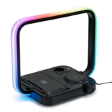ValueLights Black 3-in-1 Wireless Charging Pad with Colour Changing Light – Sold and sent by ValueLights Ltd