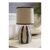 ValueLights Brynn Navy Painted Stripe Table Lamp