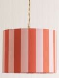 ValueLights Callie Orange & Pink Stripe Small Fabric Drum Lamp Shade – 99p collection from store