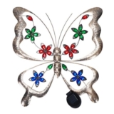 ValueLights Multicoloured Butterfly Solar Outdoor Ornament Light
