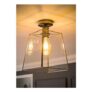 ValueLights Susie Chrome Flush Ceiling Light