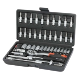 ValueMax 46-Piece 1/4 Drive Socket Set with Cr-V Sockets & Ratchet Wrench Quick Release Ratchet, CR-V Steel – Early Prime Deal