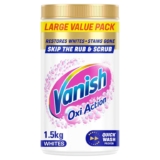 Vanish Gold Crystal White Stain Remover Powder, 1.5kg – £8.68 S&S