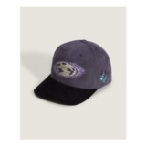 Vans Premium Pixel Globe Snapback Hat Steel Shadow