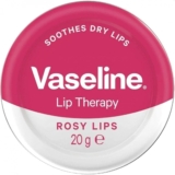 Vaseline Lip Therapy Rosy Lips Lip Balm Tin made with 3x purified petroleum jelly for dry lips 20 g