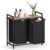 Vasgagle Laundry Basket, 92L 2-Compartment Laundry Hamper, Pull-Out and Removable Laundry Bags, 2 x 46L, 73 x 33 x 72 cm