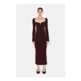 Velvet Freya Dress – Oxblood