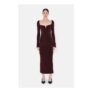 Velvet Freya Dress – Oxblood