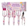 Velway 6pc Floral Garden Tool Set Gifts for Women