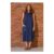 Venerdi Blu Contrast Crush Pocket Dress