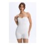 Vera Modal Sweetheart-Neck Low-Back Unitard in White