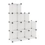 Versatile Storage Cube Organiser – 9 Cubes – Transparent