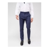Very Man Check Suit Trousers – Navy