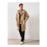 Very Man Longline Hooded Parka Jacket – Stone