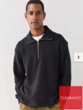 Very Pure Cotton Premium Quarter Zip Sweat – Black