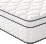 Vesgantti Small Single Mattress 75 x 190cm, 10.3 Inch Hybrid Mattress with Breathable Foam and Individually Pocket Spring – Medium Firm, Classic Box Top Collection