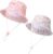 ViEinkaufen 2 Packs Baby Sun Hat,Toddler Bucket Hat,Kids Summer Fisherman Hats for Infants Boys Girls,Wide Brim Beach Cap with Chin Strap 2-5 Years